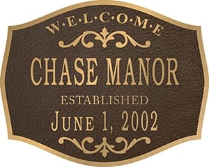 Bronze Address Plaque Address Plaques