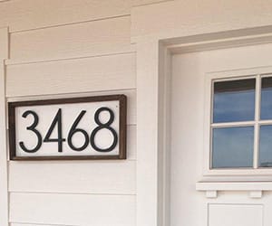 Address Plaque address plaque