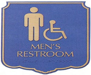 ADA Restroom Signs Custom Bronze Plaques