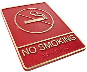 ADA-no-smoking Custom Bronze Plaques