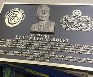 Bas Relief Plaque Custom Bronze Plaques