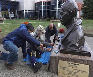 Bronze Gandhi Bust Bronze Plaques