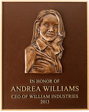 Bas Relief plaque Custom Bronze Plaques