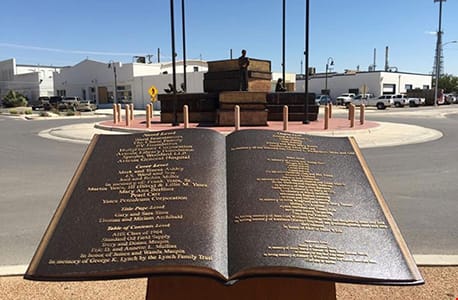 Cast Bronze Book Plaque (1) Bronze Plaques