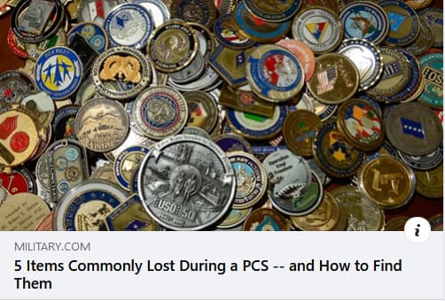 5 Items Comomly Lost Military Plaque